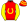 Red Yellow Horseshoe & Sleeves Hooped Cap