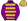 Purple Gold Hoops & Cap