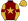 Maroon Gold Star & Sleeves Maroon Armbands Gold Cap