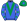 Royal Blue Emerald Green Vee Stars Sleeves Emerald Green Cap Royal Blue Star