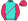 Turquoise Cerise Stars Sash & Sleeves Turquoise Cuffs Cerise Cap Turquoise Pom Pom