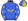 Royal Blue Old Gold Treble Clef & Wings Stars Sleeves Quartered Cap With Treble Clef