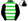 Lime Green White Hoops Black Sleeves White & Black Quartered Cap