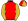 Red & Gold Quarters Gold Sleeves Quartered Cap