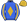 Royal Blue Gold Diamond Stripe Sleeves Gold Cap
