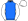 Blue Green & White Tiki Motif White Sleeves & Cap