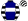 Navy Blue White Band White & Black Hooped Sleeves & Striped Cap