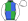 Green Royal Blue Quarters White Sleeves & Cap