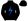 Black Red & Blue Lightning Bolt Red Pom Pom
