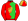 Red & Lime Green Zig Zag Halves Black Dragon Inside Gold Heart Red Sleeves Quartered Cap