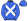 Royal Blue White Crossed Sashes