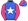 Royal Blue White Star Pink Sleeves Pink & Royal Blue Quartered Cap