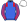 Royal Blue Red Epaulettes Striped Sleeves White Cap