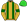 Gold Dark Green Braces & Armbands Lime Green Cap