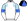 White Light Blue Jewel & Epaulettes Halved Sleeves Royal Blue Armbands Quartered Cap