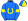 Blue Yellow Horseshoe & Armbands Quartered Cap