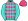 Turquoise Pink Checked Diamonds Pink Cap