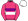 Pink Purple & White Bands White Cap