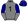 Grey One Syndications Logos Navy Blue Diagonal Halved Sleeves Navy Blue Cap Gold Seams