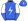 Royal Blue White Lightning Bolt Halved Sleeves Lightning Bolt Cap