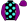 Black Turquoise Spots Purple Sleeves & Cap