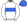 White Royal Blue Band & Cap White Pom Pom