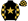 Black Old Gold Star Checked Sleeves & Cap
