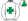 White Emerald Green Maltese Cross Quartered Cap