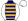 Navy Blue & Gold Hoops White Sleeves & Cap