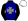 Navy Blue Grey Maltese Cross Black Sleeves White Cap