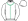 White Emerald Green 'Q? Motif Seams & Pom Pom