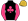 Black Pink Shamrock & Sleeves Gold Cap