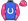 Royal Blue White Horseshoe Pink & White Lightning Bolts Sleeves & Cap Royal Blue Pom Pom