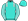 Turquoise Silver Epaulettes Diagonal Striped Sleeves & Pom Pom