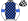 White Royal Blue & Black Checked Thirds Armbands White & Black Checked Cap Royal Blue Peak