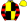 Yellow Black Quarters Red & Black Hooped Sleeves