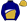 Navy Blue Gold & White Crescent Gold Cap