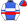 Royal Blue White & Red Band White Sleeves Royal Blue & Red Armbands Quartered Cap