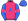 Pink Royal Blue A & Sleeves Pink Armbands Royal Blue A Cap