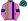 Hot Pink Navy & Fluorescent Green Braces & Armbands Fluorescent Green & Navy Striped Cap
