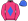 Pink Royal Blue Diamond & Cap