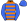 Orange Royal Blue Hoops Sleeves & Cap With Pom Pom