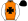 Orange Black Maltese Cross White Sleeves Black Cap