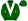 Dark Green White Vee