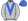 Silver Royal Blue Vee & Cap
