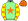 Pale Green Orange Star Yellow Sleeves Orange Spots Orange Cap Purple Stars