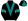 Black Teal Vee Armbands & Quartered Cap