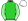 Lime Green White Striped Sleeves White Cap