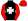 Black White Maltese Cross Red Sleeves & Cap