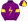 Purple Yellow Lightning Bolt Armbands Quartered Cap